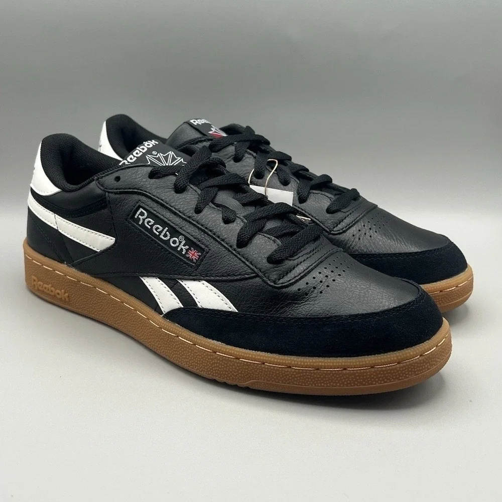 Reebok Classic Club C Revenge Vintage Black And‎ Gum Retro - Men's Size 11 NEW